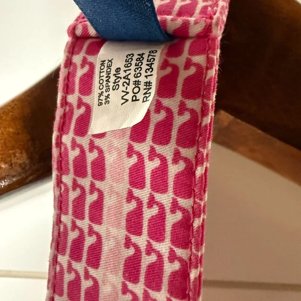 Vineyard Vines Women's Pink & White Belt Size Large